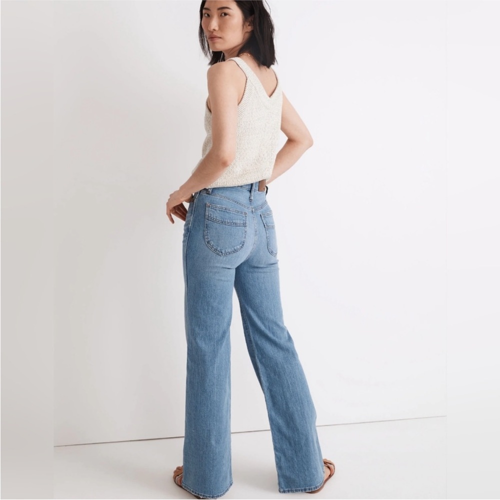 Madewell Light Blue Flare Jeans - Picture 3 of 16